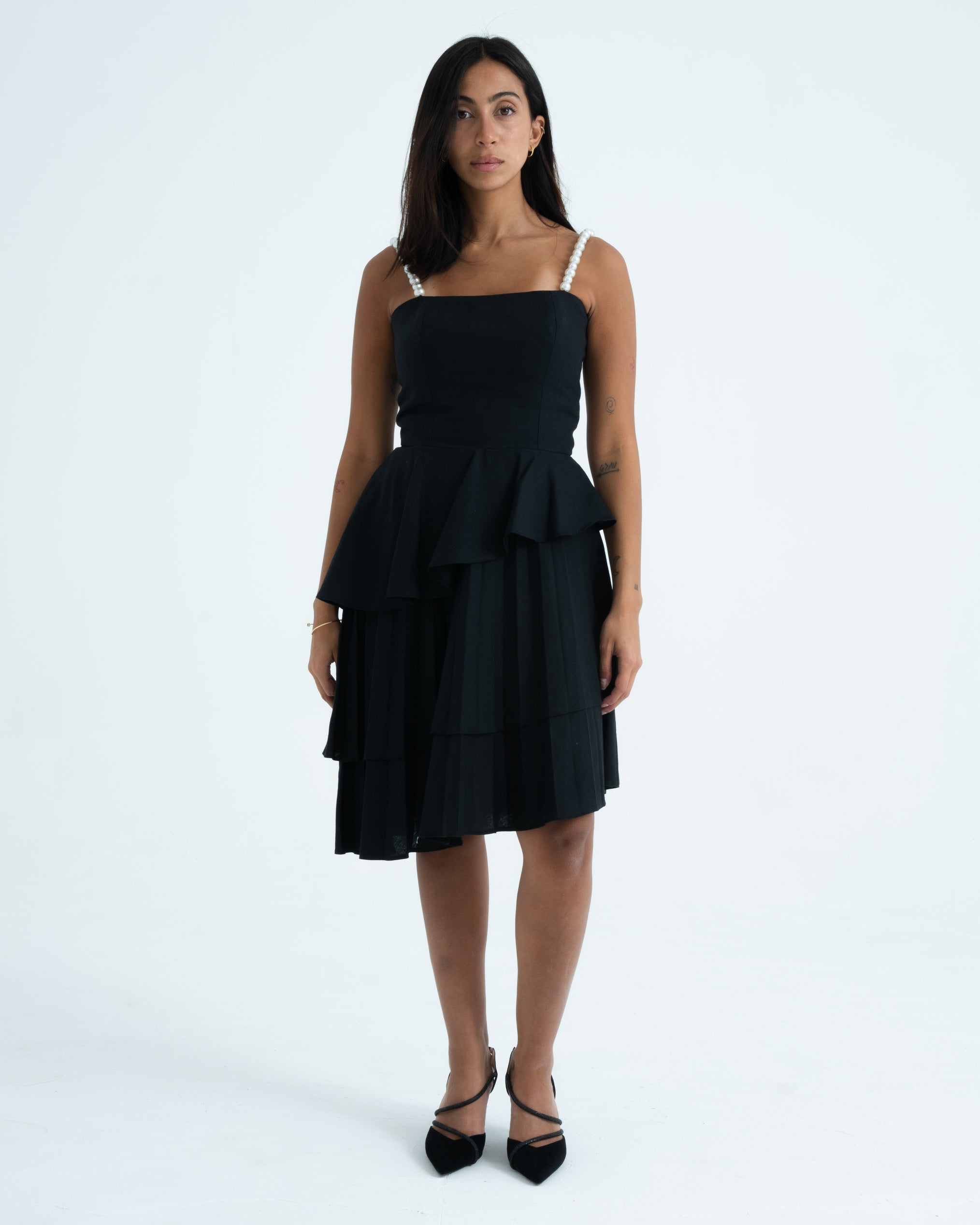 Asymmetrical Ruffled Dress