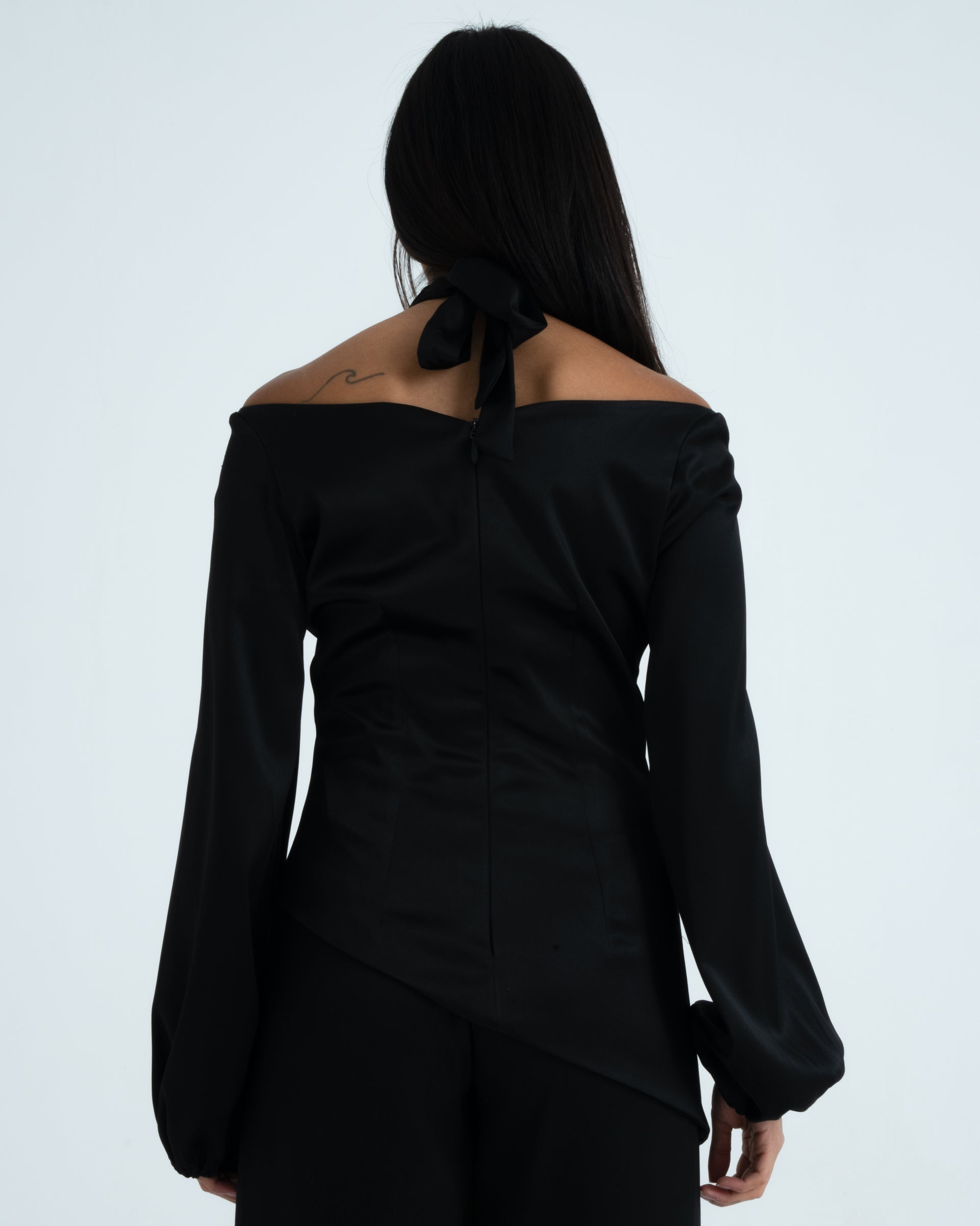 Satin pearl adorned Blouse